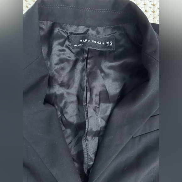 Zara Woman Tailored Slim Fit Blazer - Black - 4 - Picture 6 of 10